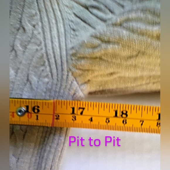 Tommy Hilfiger Women's Hooded Cable Knit‎ Zip-Up Sweater M - Picture 8 of 8